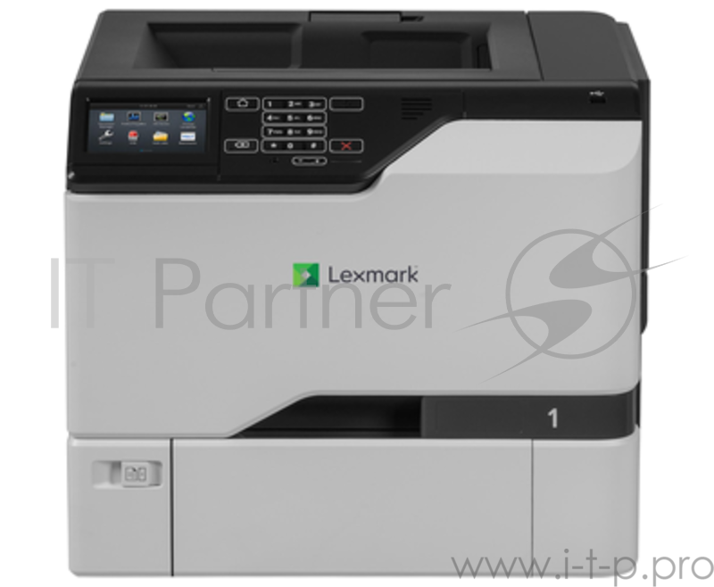 Принтер лазерный Lexmark CS720de белый, лазерный, A4, цветной, ч.б. 38 стр/мин, цвет 38 стр/мин, печать 1200x1200, лоток 550+100 листов, USB, Wi-Fi, двусторонний автоподатчик, сеть