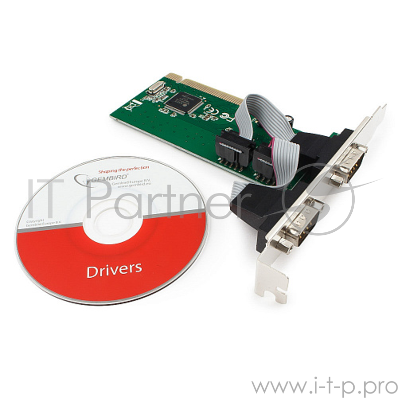 Контроллер COM Gembird SPC-1, в PCI, порты: 2 внешн. COM (RS232) (MOSCHIP MCS9835)