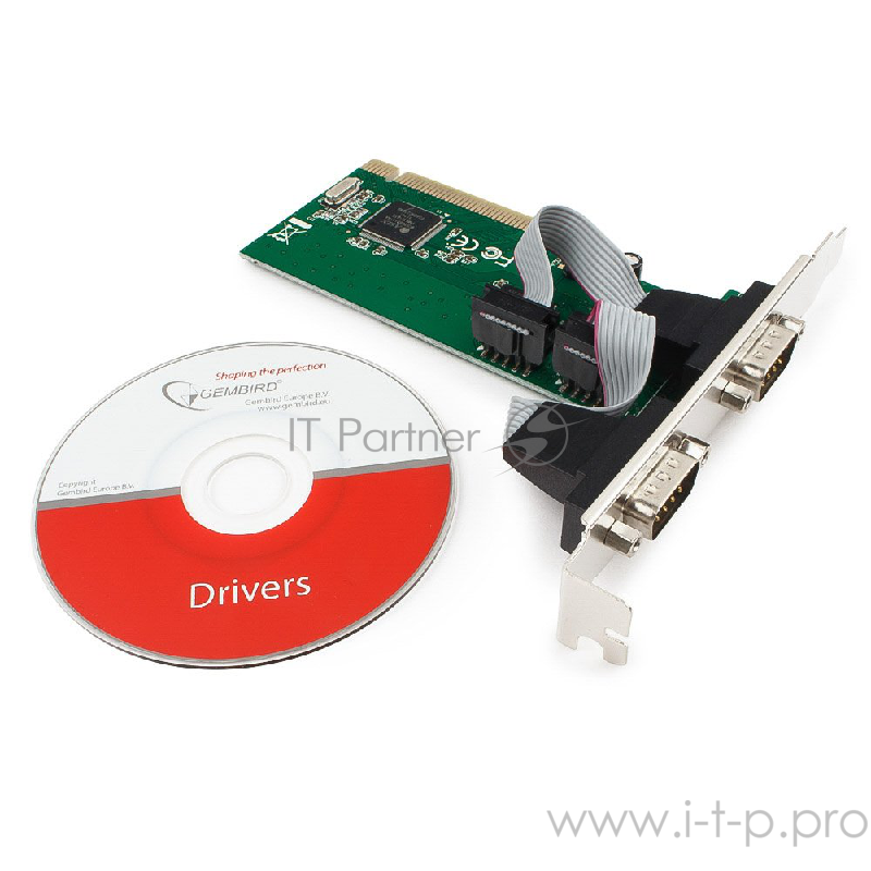 Контроллер COM Gembird SPC-1, в PCI, порты: 2 внешн. COM (RS232) (MOSCHIP MCS9835)