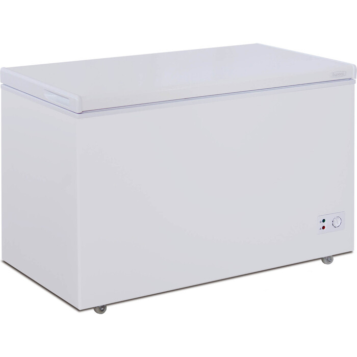 Морозильный ларь Бирюса Б-355KX белый с глухой крышкой