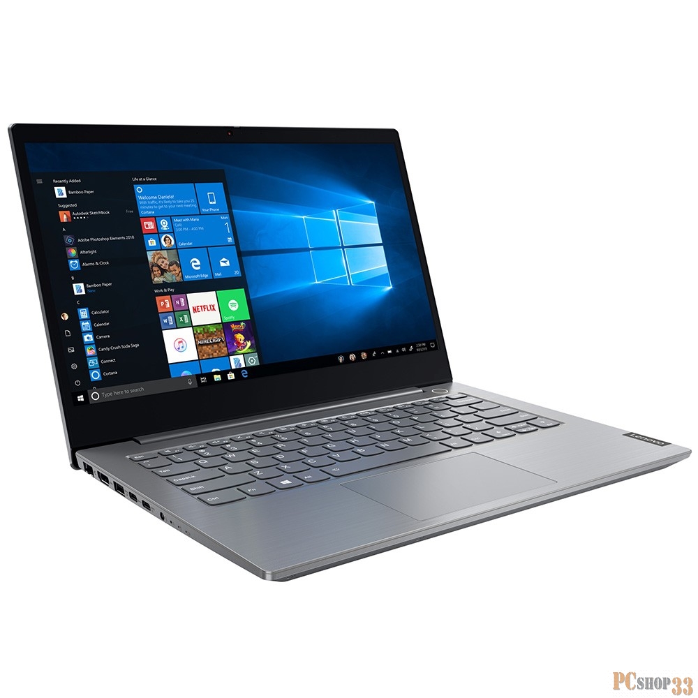 Ноутбук Lenovo Thinkbook 14-IML Core i5 10210U/4Gb/1Tb/Intel UHD Graphics/14/TN/FHD (1920x1080)/Free DOS/grey/WiFi/BT/Cam