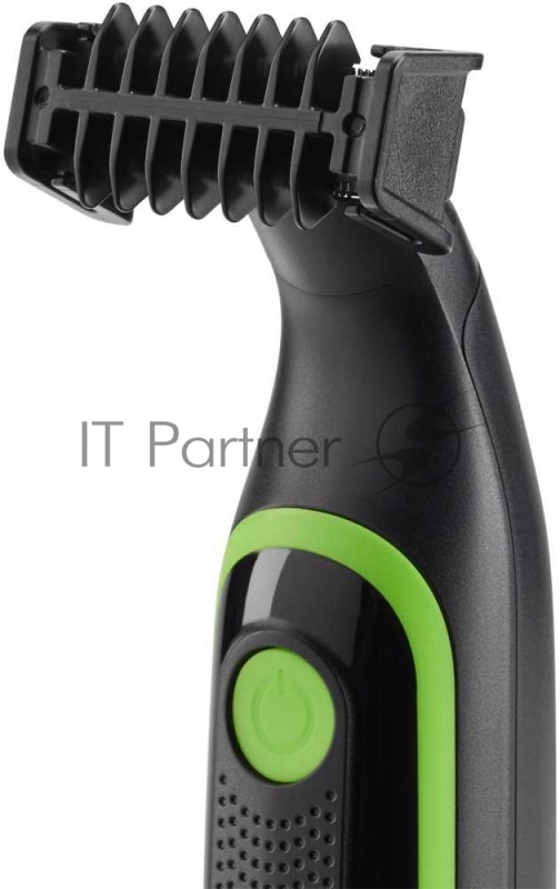 Машинка для стрижки Polaris PHC 0303RB черный/лайм 240Вт