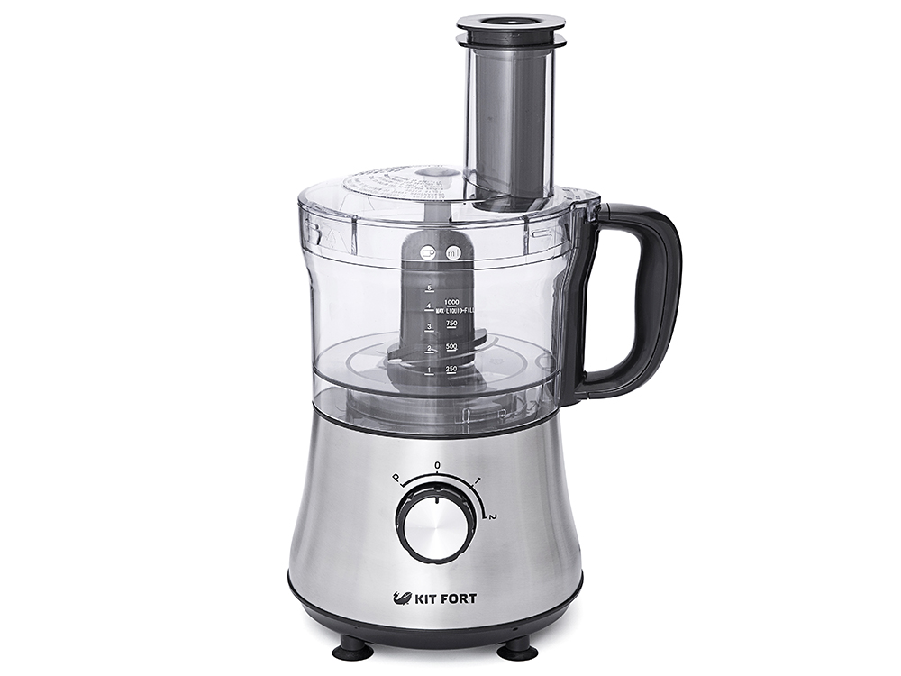 Кухонный комбайн Kitfort КТ-1320 серебристый