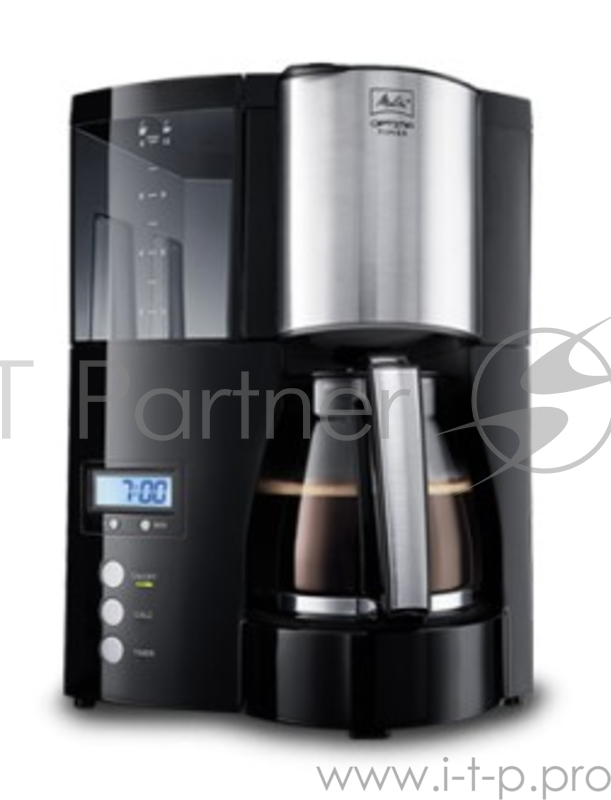 Кофеварка капельная Melitta Optima Glass Timer 800Вт черный