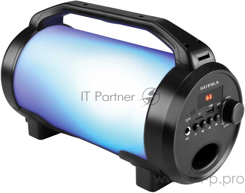 Аудиомагнитола Supra BTS-655 черный 15Вт/MP3/FM(dig)/USB/BT/microSD