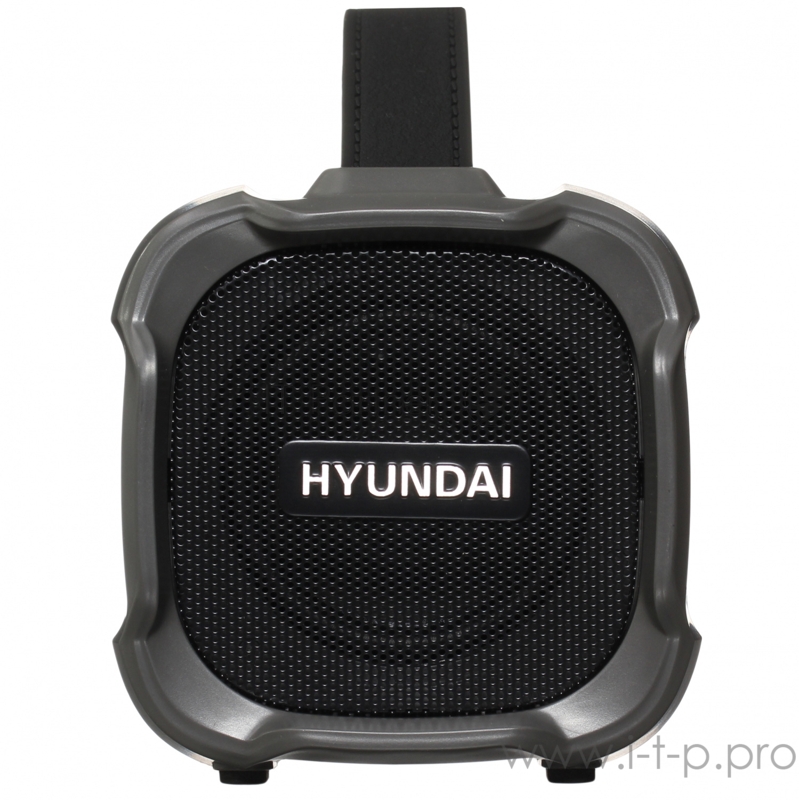 Колонка порт. Hyundai H-PAC460 черный 9W 1.0 BT/3.5Jack/USB 10м 1500mAh