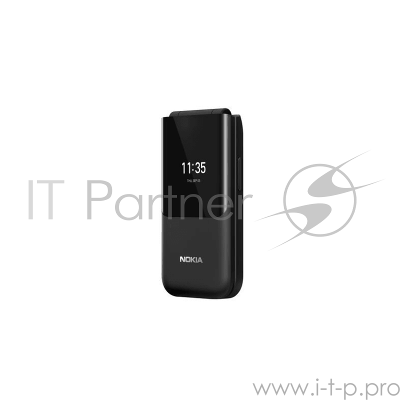 Телефон сотовый Nokia 2720 DS TA-1175 Black, 2.8+1.3 320x240, 512 МБ, 4GB, 2Mpix, 2 Sim, 2G, 3G, LTE, BT v4.2, Wi-Fi, GPS / AGPS, GLONASS, Micro-USB, 1500mAh, KaiOS V2.5, 104,5 ммx54.5 ммx18.7 мм