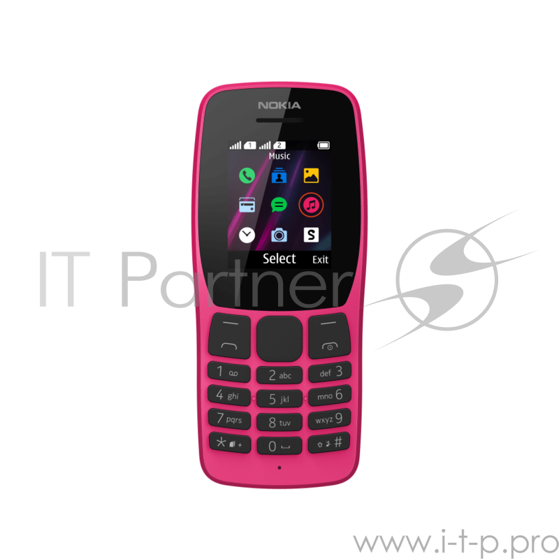 Nokia 110 DS (TA-1192) Pink Мобильный телефон