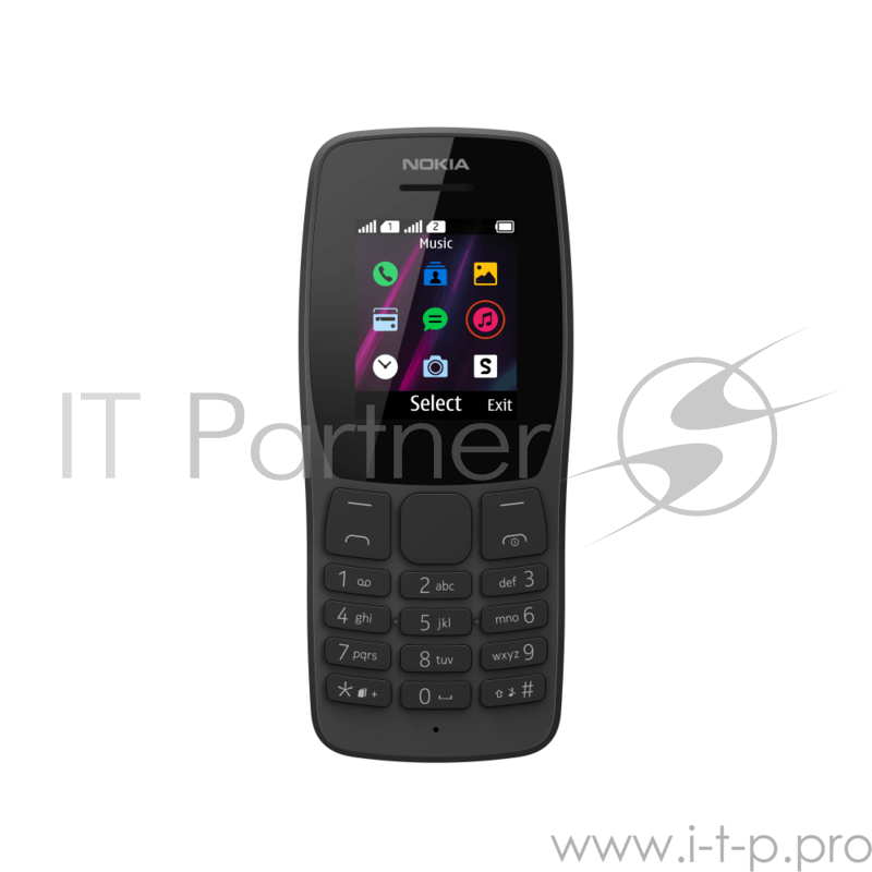 Nokia 110 DS (TA-1192) Black Мобильный телефон