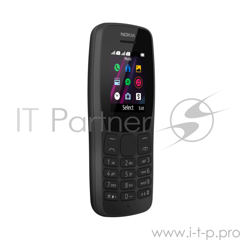 Nokia 110 DS (TA-1192) Black Мобильный телефон