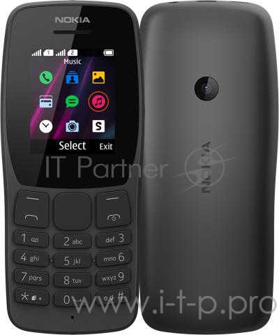 Nokia 110 DS (TA-1192) Black Мобильный телефон