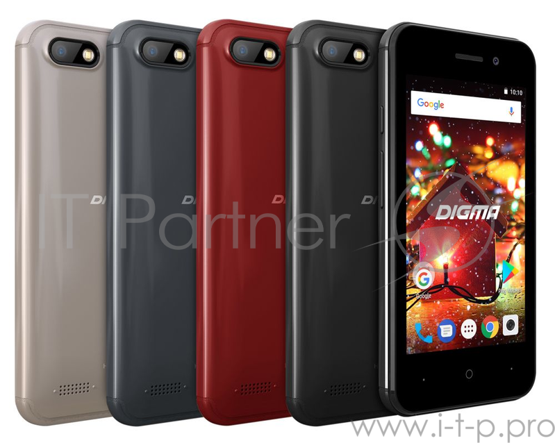 Смартфон Digma HIT Q401 3G 8Gb черный моноблок 3G 2Sim 4 480x800 Android 7.0 2Mpix 802.11bgn BT GSM900/1800 GSM1900 TouchSc MP3 max32Gb