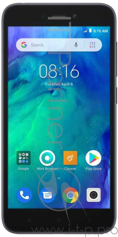 Смартфон Xiaomi Redmi Go Black (M1903C3GG), 5.0 16:9 1280x720, 1.4GHz, 4 Core, 1GB RAM, 16GB, up to 128GB flash, 8Mpix/5Mpix, 2 Sim, 2G, 3G, LTE, BT v4.1, Wi-Fi, GPS / AGPS, GLONASS, Beidou, Micro-USB, 3000mAh, Android 8.1 Oreo версия GO, 137g, 140.4