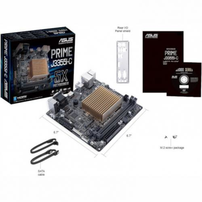 Материнская плата ASUS PRIME J3355I-C, RTL