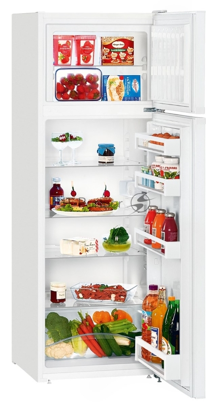 Холодильник LIEBHERR CT 2931, Расположение морозильной камеры: вверху, общий объем брутто/нетто, л: 279/270, класс энергопотребления:A++, расход электроэнергии, кВтч/год: 183, время сохранения холода, ч: 24, климатический класс: SN-T, тип управления: