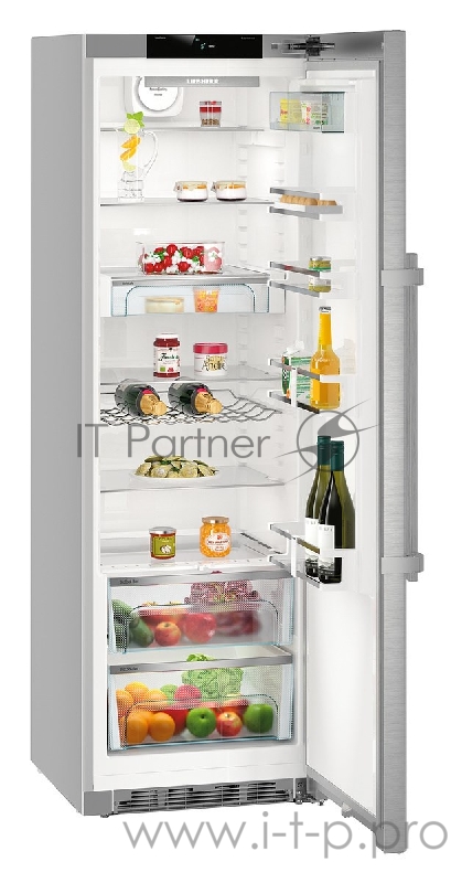 Холодильник Liebher Kef 4370 BluPerformance Premium, BioCool, ш. 60см, в. 185см,нержавеющая сталь