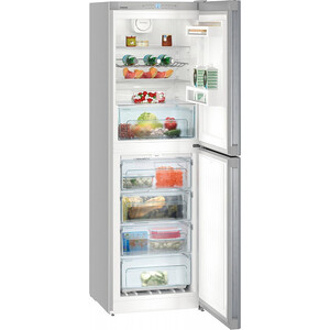 Холодильник LIEBHERR CNel 4213-22 001 186.1x60x65.7 см, объем: 294 л (165/129л), No Frost, A++, серебристый