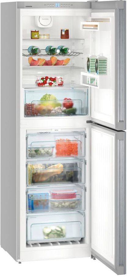 Холодильник LIEBHERR CNel 4213-22 001 186.1x60x65.7 см, объем: 294 л (165/129л), No Frost, A++, серебристый