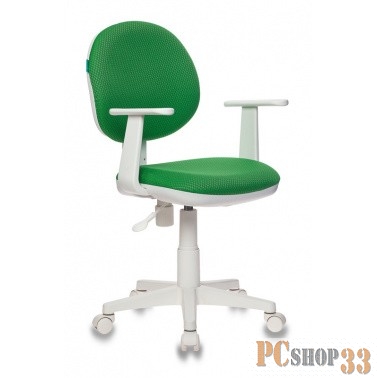 Кресло детское Бюрократ CH-W356/GREEN зеленый V398-42 (пластик белый)