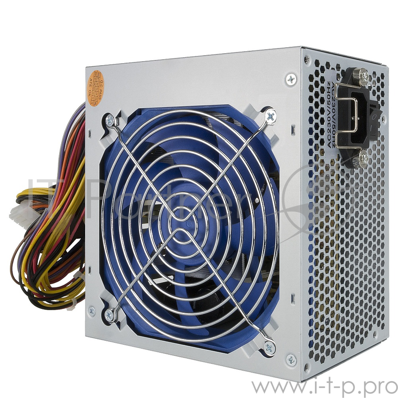 Блок питания CROWN CM-PS500 office (20+4in, 120mm FAN, SATA*2, PATA(big Molex)*3, FDD*1, 4+4pin, Lines 1x12V OEM, скоба)