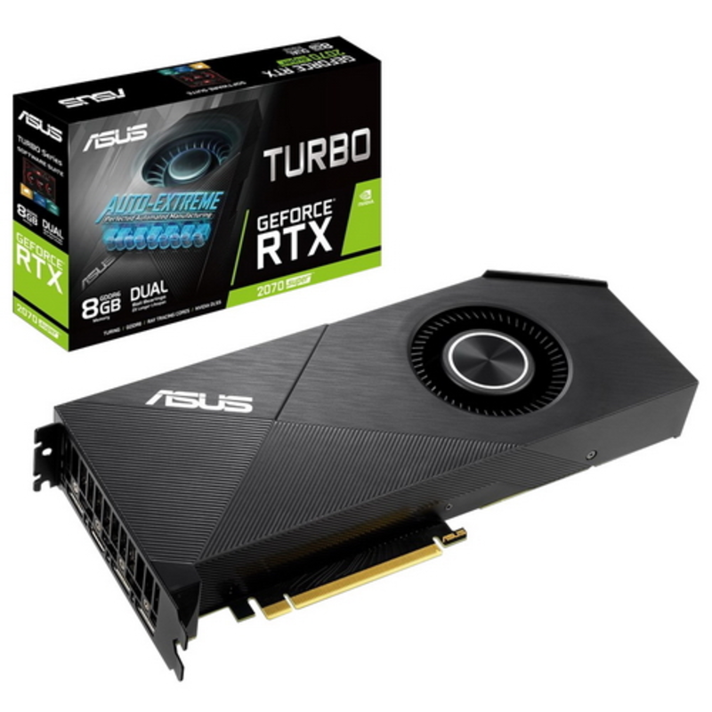 Видеокарта ASUS RTX2070S,HDMI,DP*3,8G,D6 TURBO-RTX2070S-8G-EVO RTL {8}