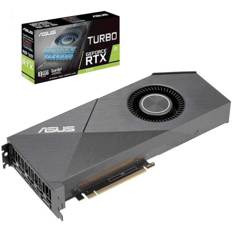 Видеокарта ASUS RTX2070S,HDMI,DP*3,8G,D6 TURBO-RTX2070S-8G-EVO RTL {8}