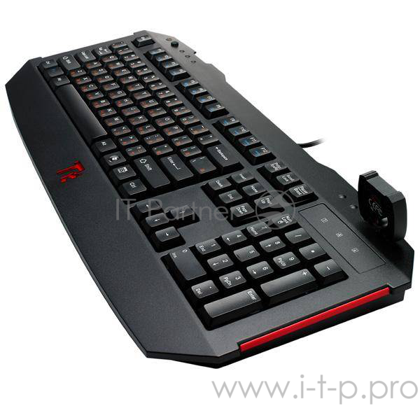 Клавиатура Thermaltake Tt eSPORTS Challenger Black KB-CHL002RU {мембрана, с вентилятором}