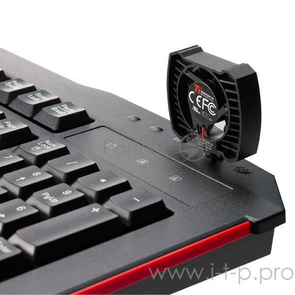 Клавиатура Thermaltake Tt eSPORTS Challenger Black KB-CHL002RU {мембрана, с вентилятором}