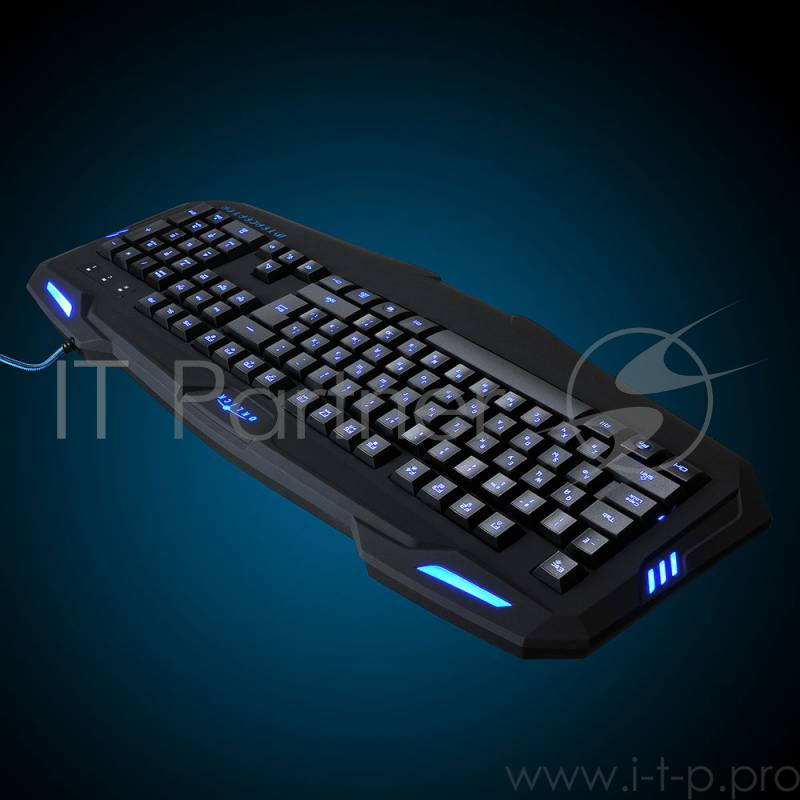 Клавиатура Oklick 730G черный USB Multimedia Gamer LED