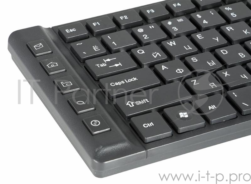 Клавиатура Oklick 530S черный USB slim Multimedia