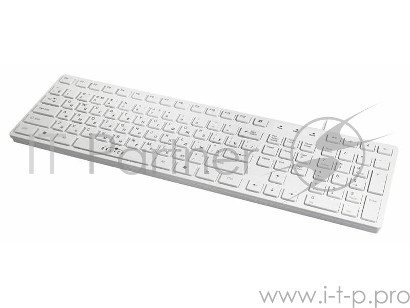 Клавиатура Oklick 556S белый USB slim Multimedia