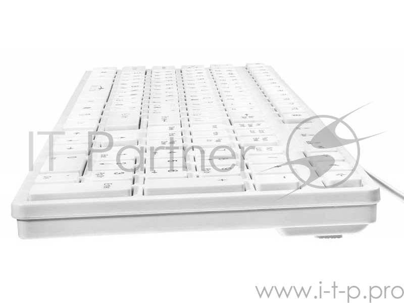 Клавиатура Oklick 556S белый USB slim Multimedia