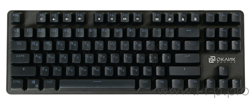 Клавиатура Oklick 969G SHOTGUN механическая черный USB Multimedia for gamer LED