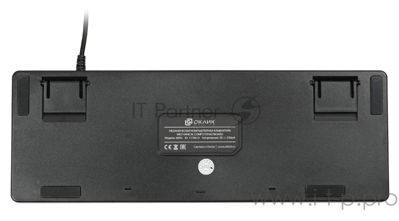 Клавиатура Oklick 969G SHOTGUN механическая черный USB Multimedia for gamer LED