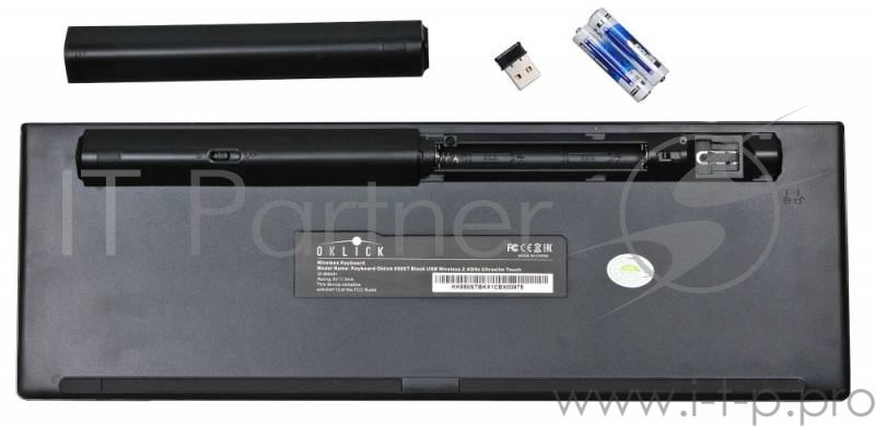 Клавиатура Wireless Oklick 850ST slim Multimedia Touch 866481