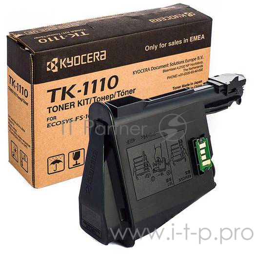Тонер-картридж Kyocera TK-1110 (1T02M50NX0/1T02M50NX1) черный для FS-1040/FS-1060DN/FS-1020MFP/F 2500 стр.
