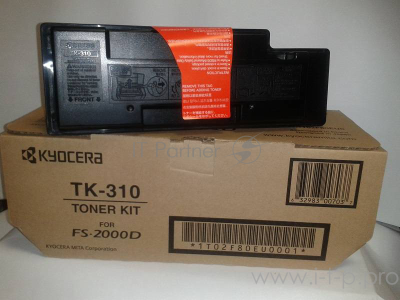 Тонер-картридж Kyocera TK-310 (1T02F80EU0/1T02F80EUC), Black черный, 12000 стр, для FS-2000D/FS-3900DN/FS-4000DN