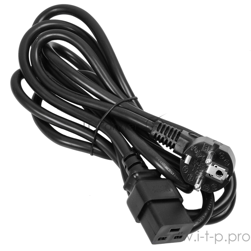 Кабель Ippon IEC C14 Евровилка 1.8м черный