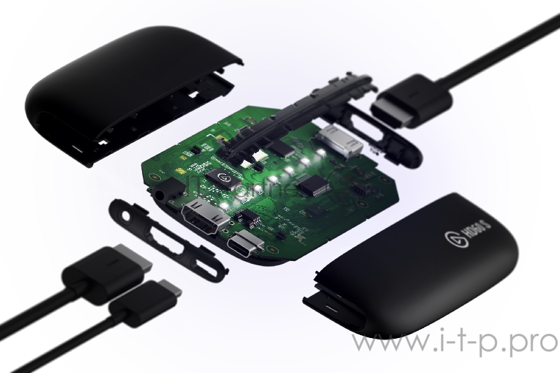 Elgato Game Capture HD60 S, Gaming streamer, HDMI (pass-trough), 1080p 60 fps, up to 40 Mbps, USB3.0 Type-C™, RTL (1GC109901004)