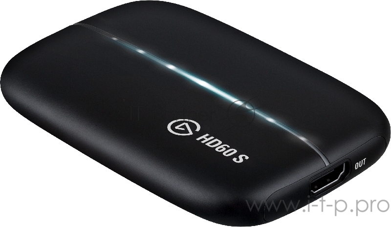 Elgato Game Capture HD60 S, Gaming streamer, HDMI (pass-trough), 1080p 60 fps, up to 40 Mbps, USB3.0 Type-C™, RTL (1GC109901004)