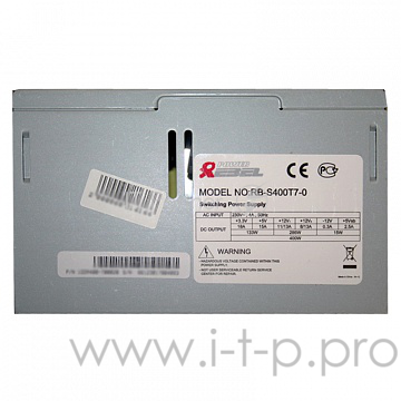 Блок питания INWIN POWER REBEL 400W (RB-S400T7-0) ATX2.2, 20+4pin 8cm Fan, Low noise, 230V OEM <6135139>