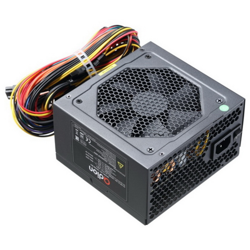 Блок питания QD550 85+ ATX QD550 85+, 550W 85+ real, 12cm fan, 24+4pin, CPU4+4,PCI-E 6+2pin,5*sata,3*molex,1*fdd pin, input 230V,I/O switch,without power cord