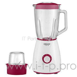 Блендер DELTA LUX DL-7314 белый с бордовым