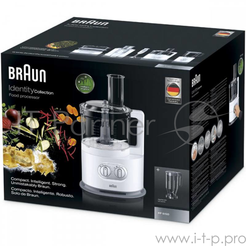 Кухонный комбайн Braun Identity FP5150 1000Вт белый