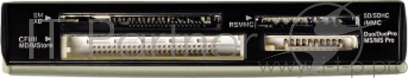 Устройство чтения карт памяти USB2.0 Hama H-49009 серебристый