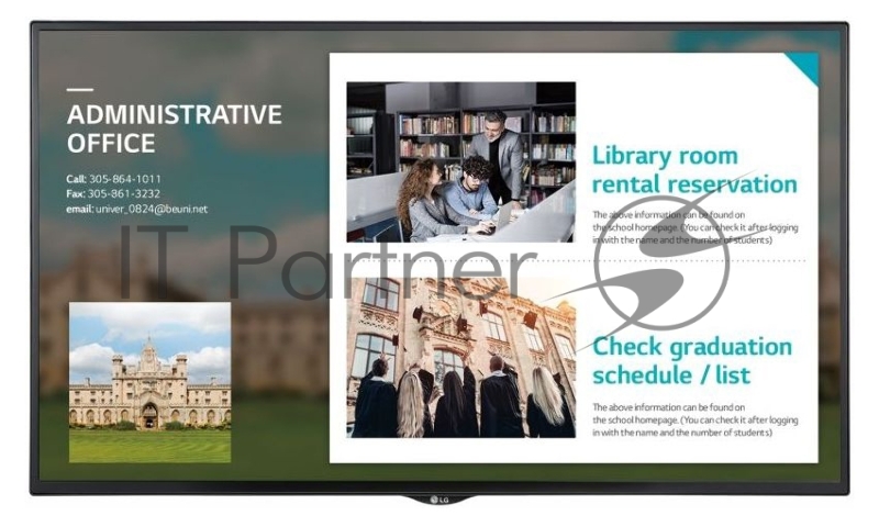 LED панель LG 43SE3KE-B 1920х1080,1100:1,350кд/м2, USB