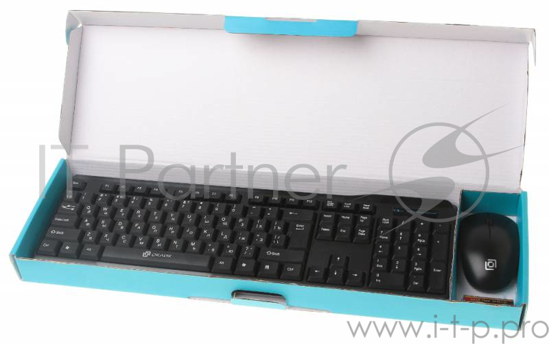 Беспроводной комплект клавиатура + мышь Oklick 230M Black 2.4ГГц Nano Receiver USB