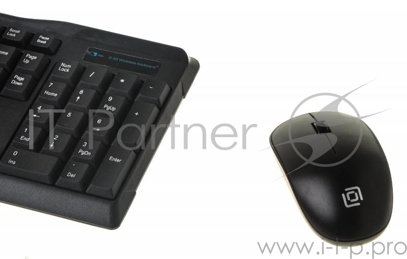 Беспроводной комплект клавиатура + мышь Oklick 230M Black 2.4ГГц Nano Receiver USB