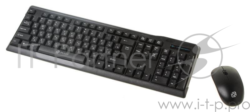 Беспроводной комплект клавиатура + мышь Oklick 230M Black 2.4ГГц Nano Receiver USB