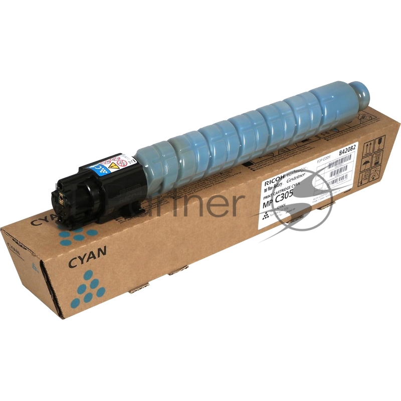 Тонер-картридж Ricoh 841595/842082 Картридж тип MPC305E, Cyan {Aficio MP C305SP/C305SPF, (4000стр.)}